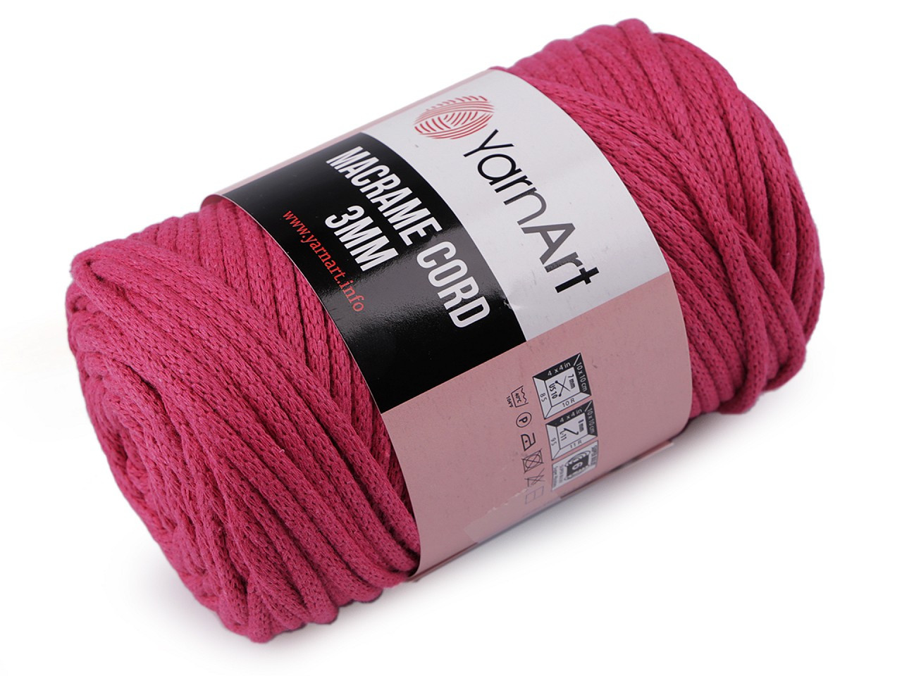 Pletací příze Macrame Cord 250 g, barva 16 (771) pink