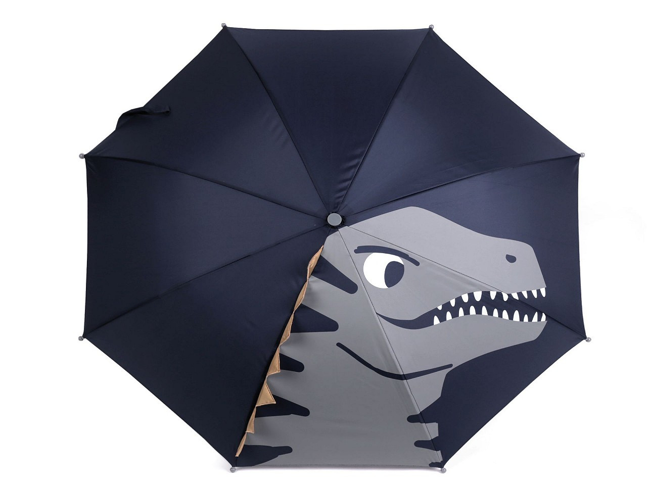 Dětský deštník jednorožec, dinosaurus, barva 2 modrá tmavá dinosaurus