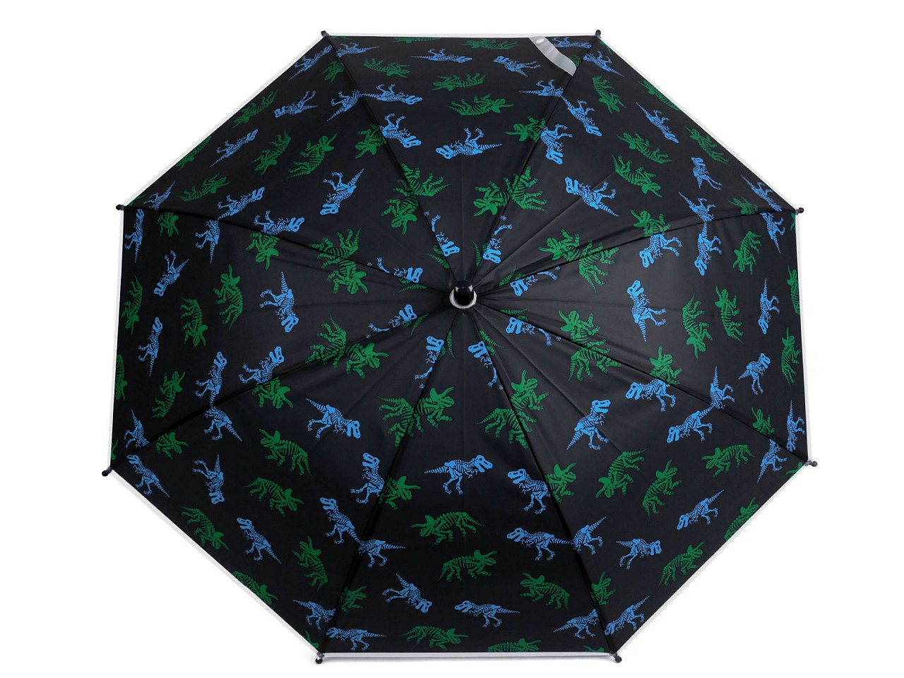 Chlapecký vystřelovací deštník, barva 8 modrá tmavá dinosaurus
