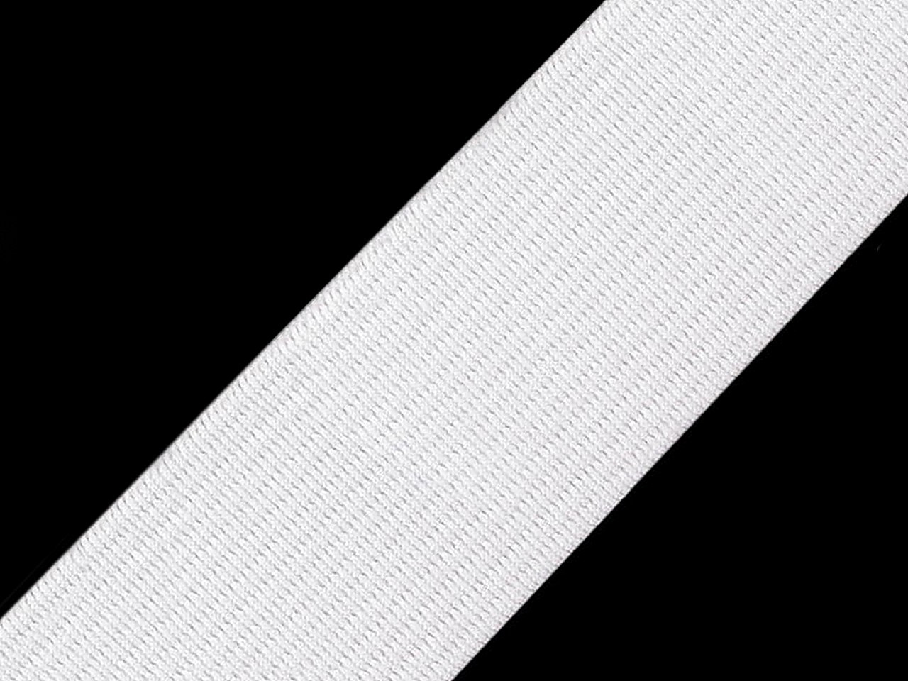 Pruženka hladká šíře 40 mm tkaná, barva 2 bílá