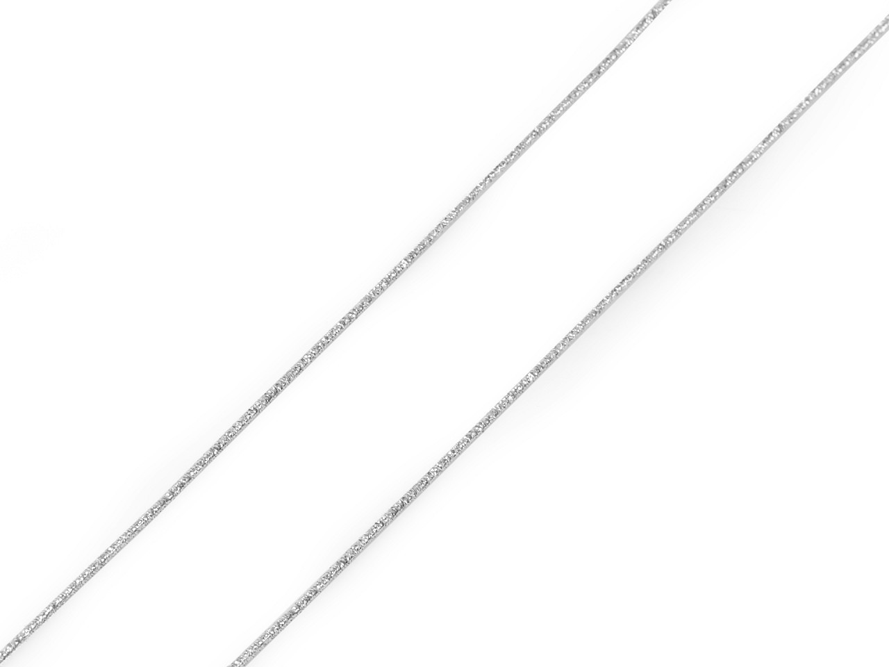 Kulatá pruženka lurexová Ø1,6 mm, barva 6000 stříbrná