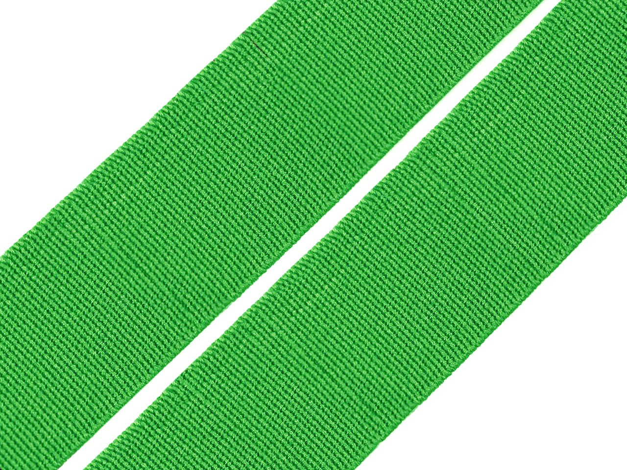 Pruženka hladká šíře 20 mm tkaná barevná, barva 4859 zelená