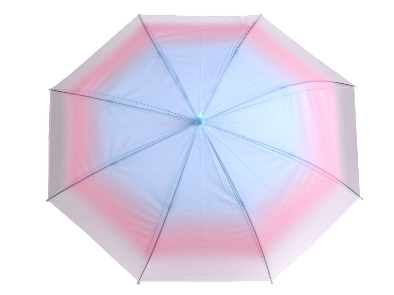 Dámský vystřelovací deštník ombré, barva 3 modrá světlá