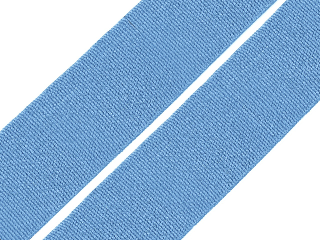 Pruženka hladká šíře 20 mm tkaná barevná, barva 4703 modrá chrpová