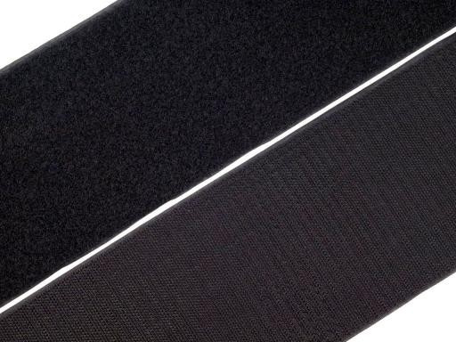 Suchý zip šíře 100mm černý komplet, barva Černá