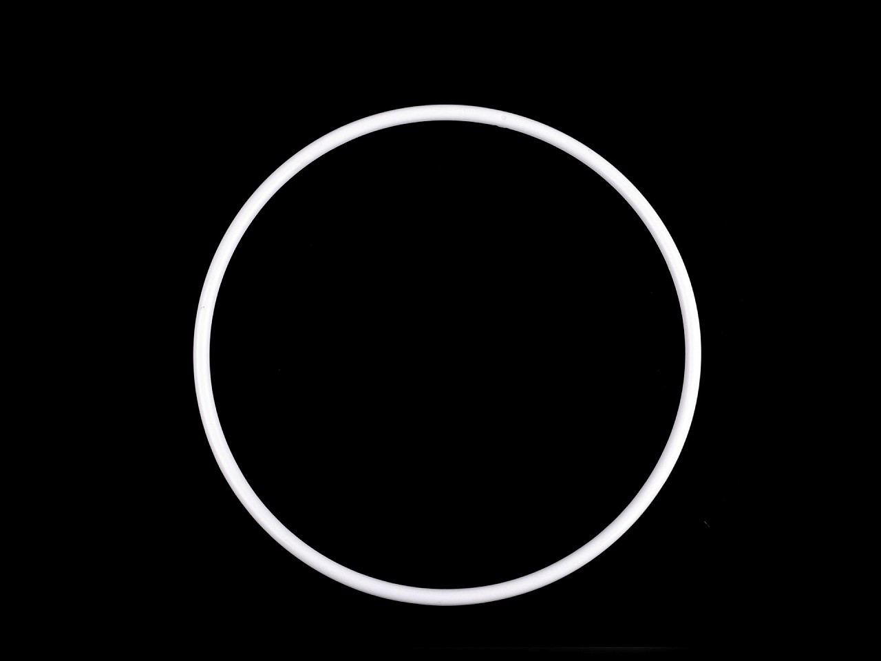 Plastový kruh Ø21; 26 cm, barva 1 (21 cm) bílá
