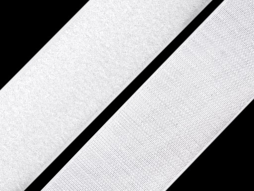 Suchý zip šíře 50mm bílý a černý komplet, barva Bílá