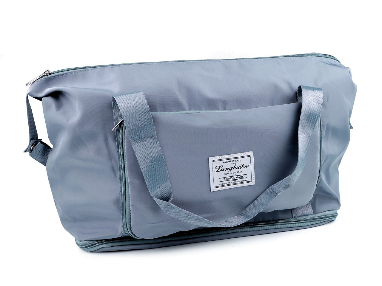 Skládací cestovní taška velkokapacitní 55x30-42 cm, barva 4 modrošedá