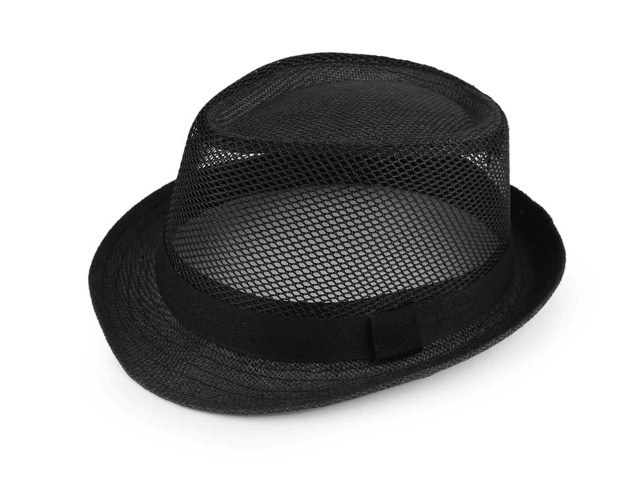 Letní klobouk / slamák unisex, barva 13 černá