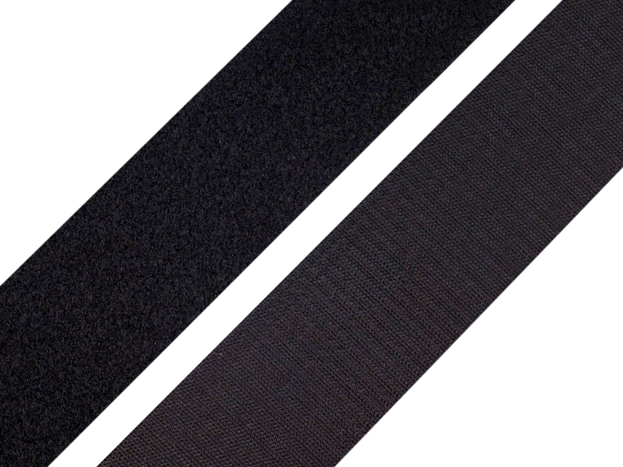 Suchý zip šíře 30mm černý komplet, barva Černá