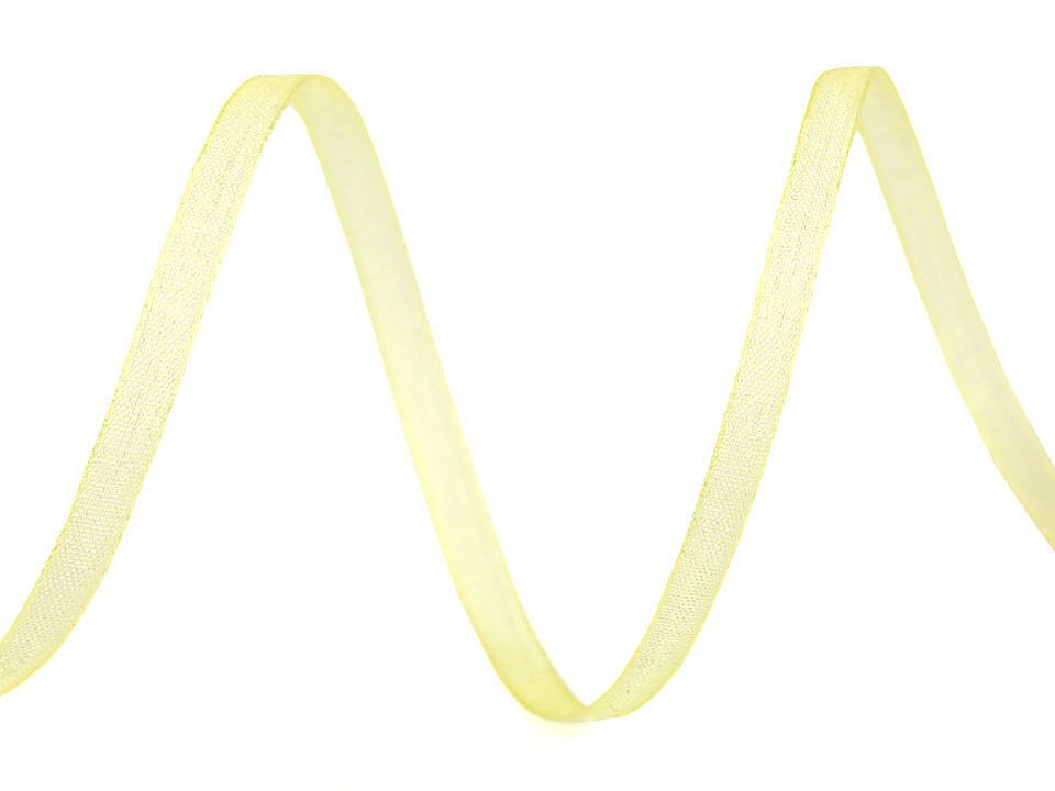 Monofilová stuha šíře 3 mm, barva 10 žlutá