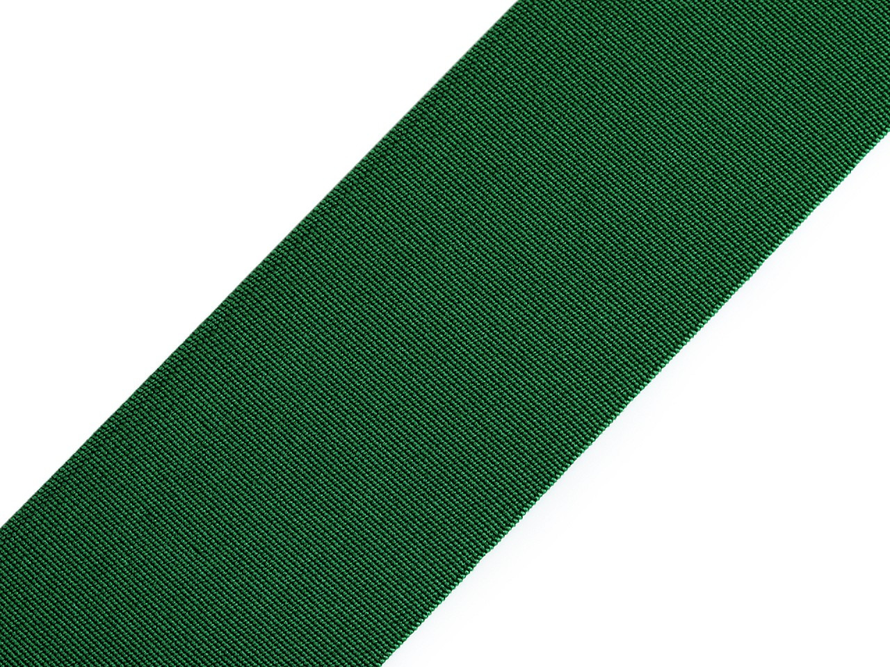 Pruženka hladká šíře 50 mm tkaná barevná, barva 4803 zelená tmavá
