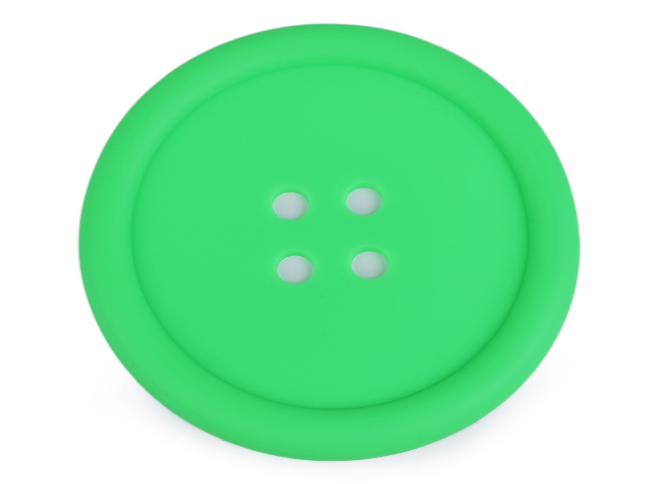 Fotografie Silikonová podložka knoflík Ø9 cm, barva 18 zelená neon