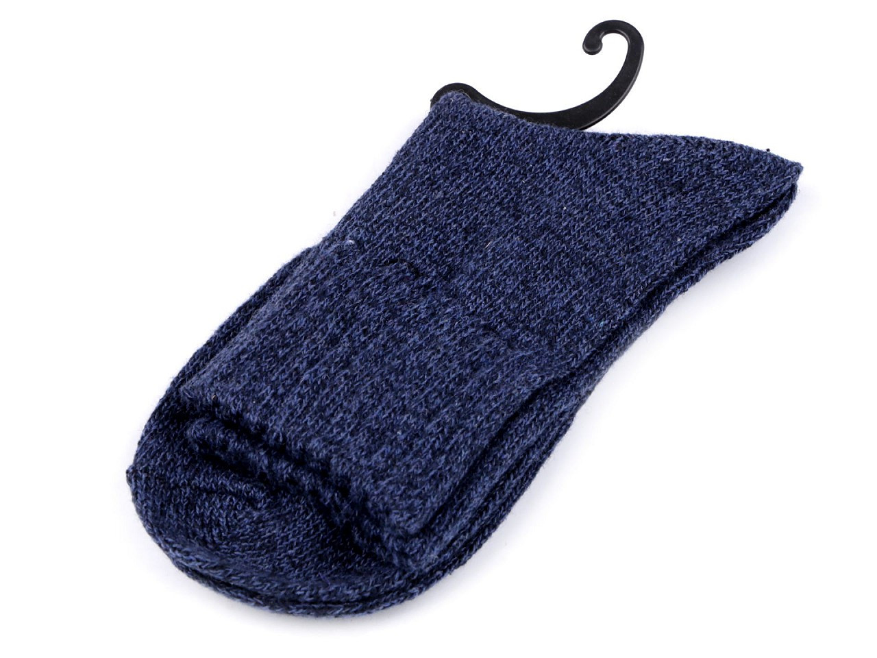 Ponožky teplé žíhané unisex, barva 7 modrá