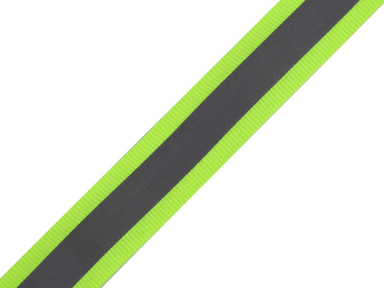 Reflexní páska šíře 20 mm na tkanině, barva 1 žlutozelená ost. neon