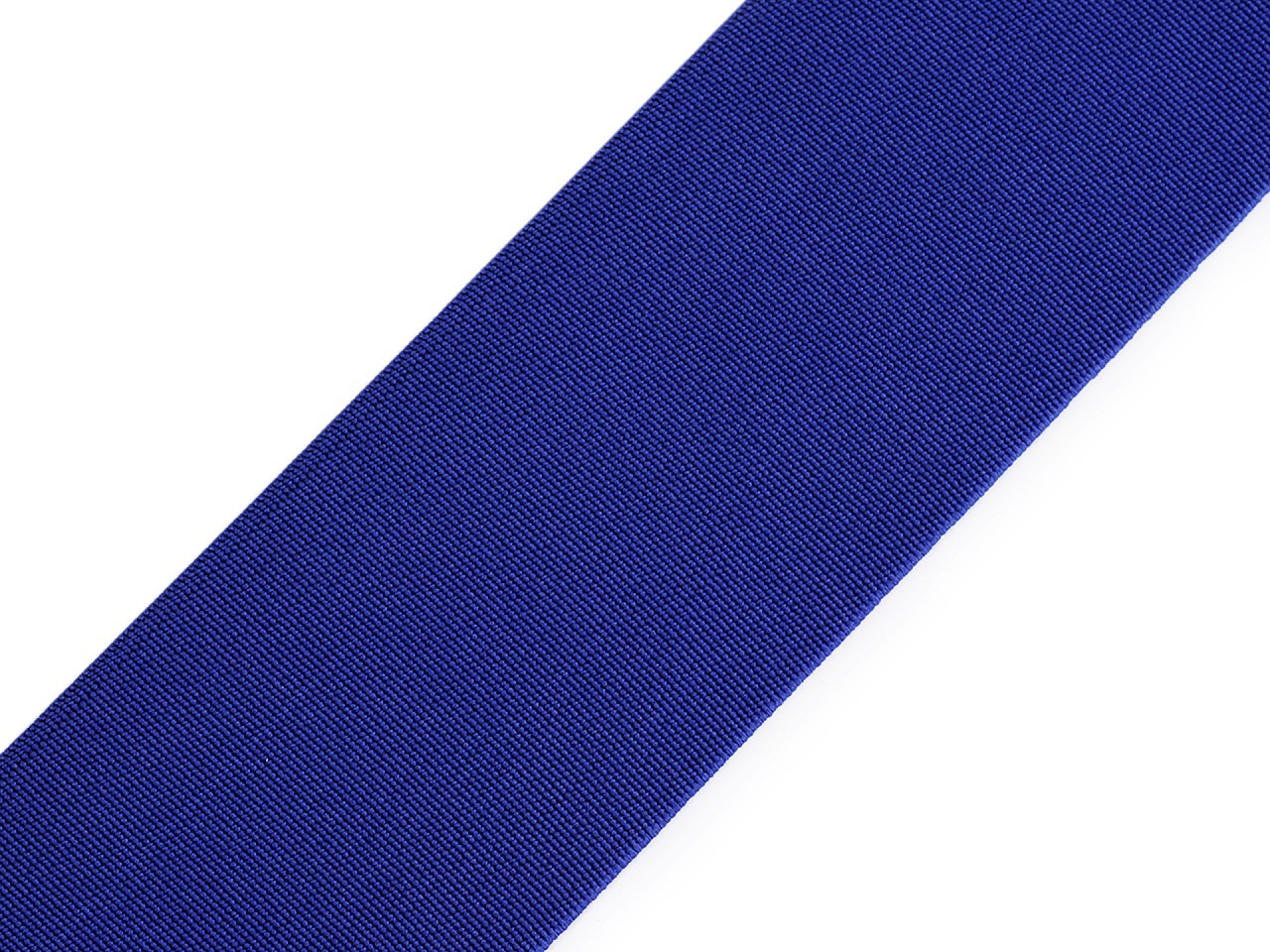 Pruženka hladká šíře 50 mm tkaná barevná, barva 7701 modrá kobaltová