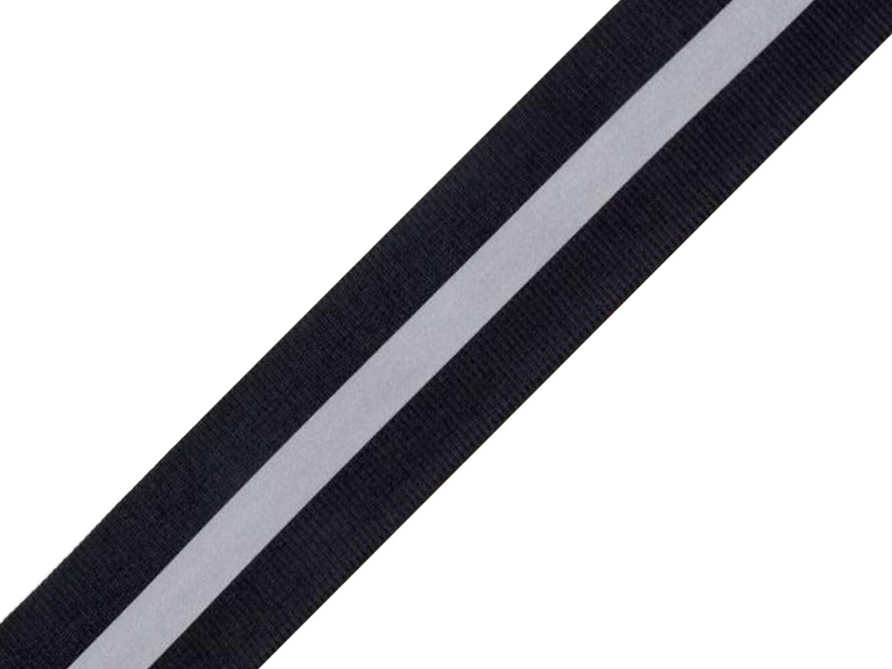 Reflexní páska šíře 30 mm na tkanině, barva 4 černá