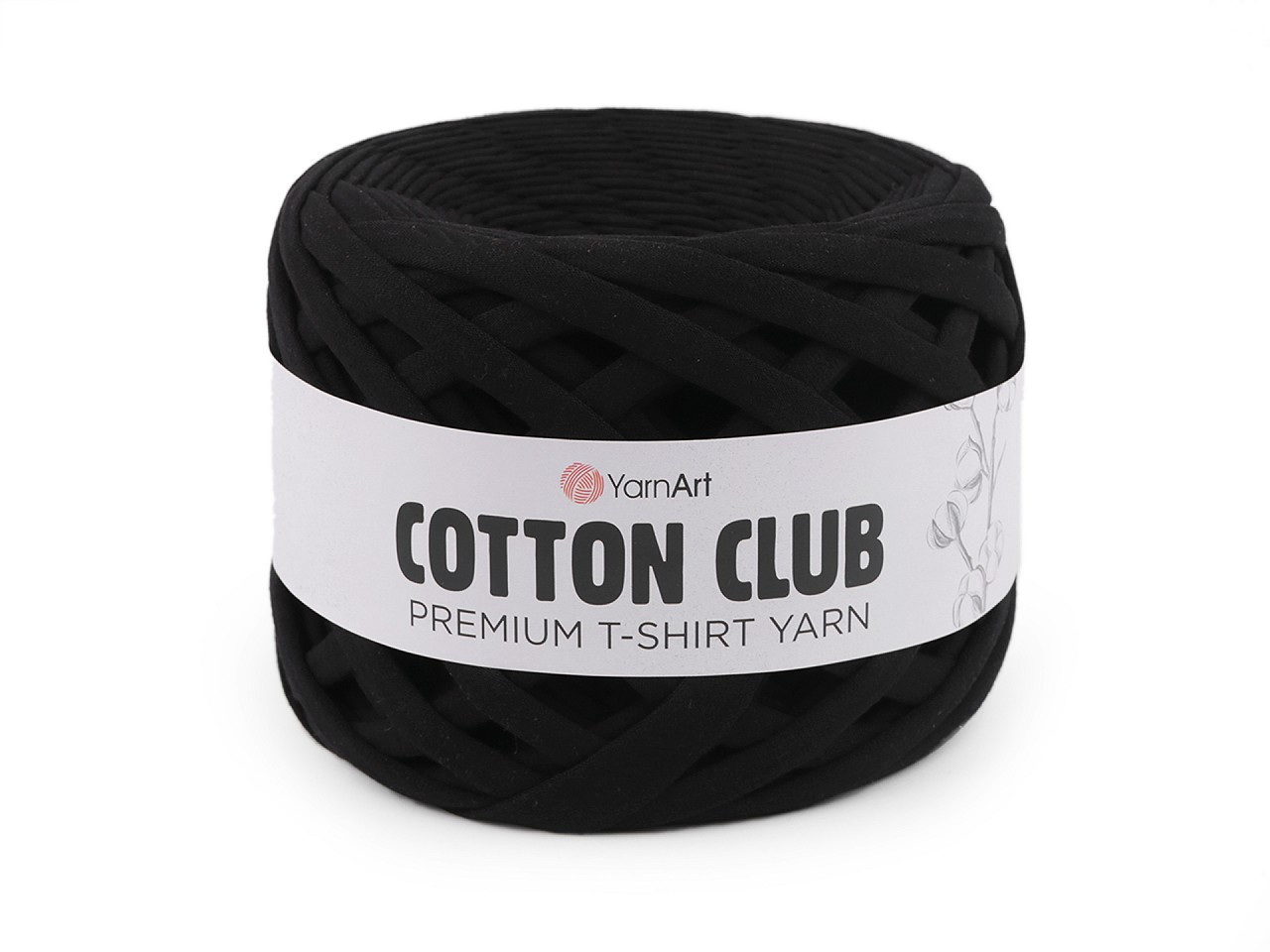 Pletací příze Cotton Club 310 g, barva 6 (7300) černá