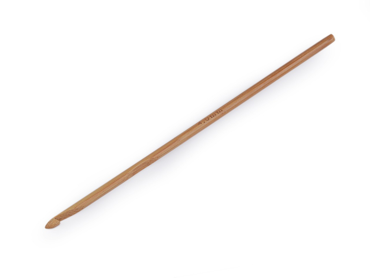 Bambusový háček na háčkování vel. 3; 4; 4,5; 5; 5,5, barva 4 (4 mm) bambus tmavý