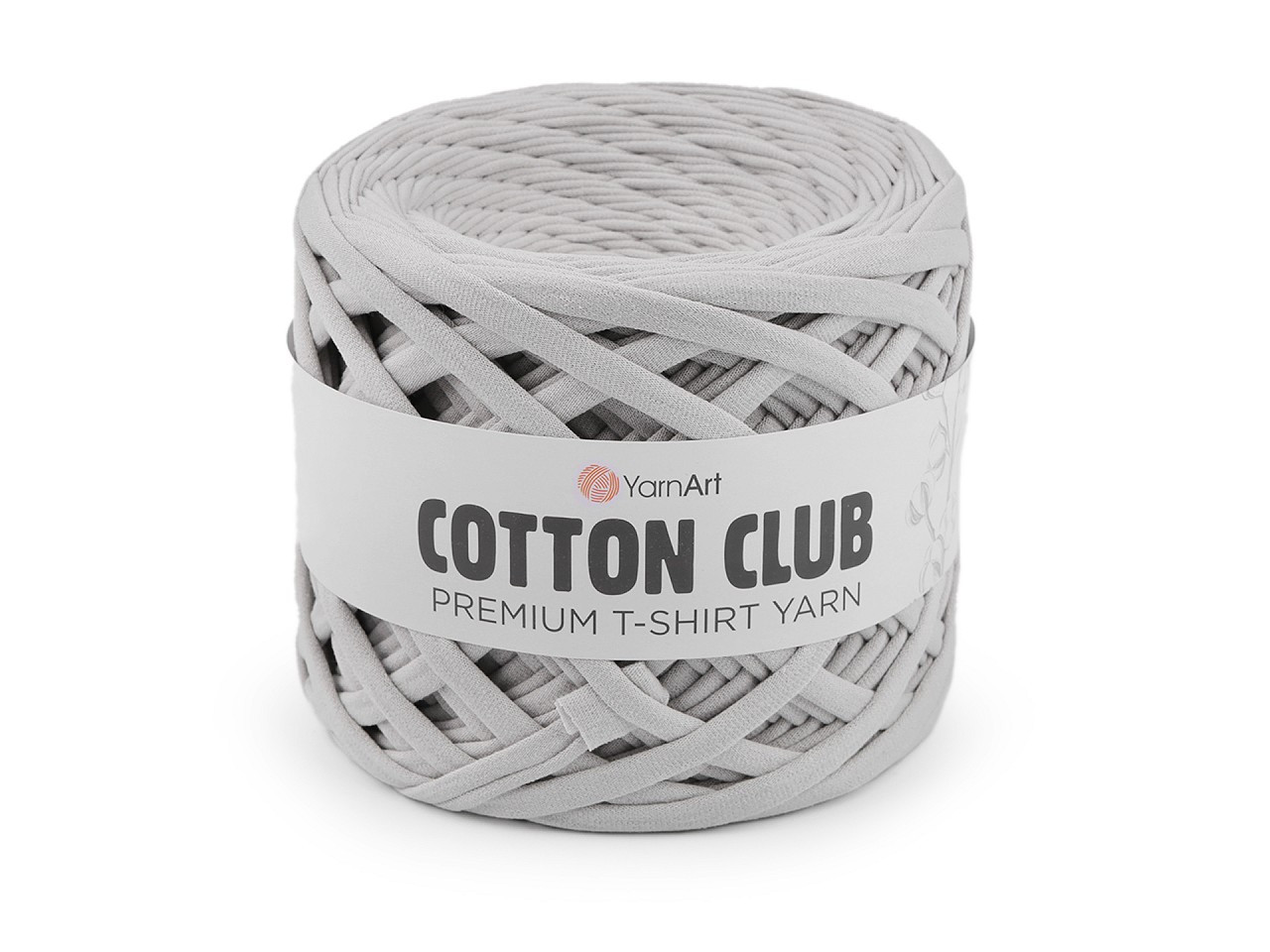 Pletací příze Cotton Club 310 g, barva 4 (7304) šedá světlá
