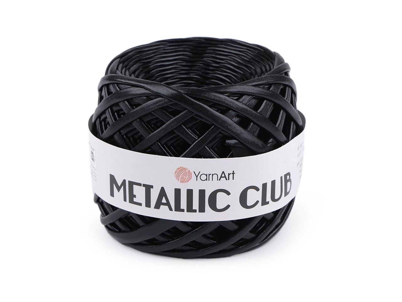Pletací příze Metallic Club 180 g, barva 4 (8120) černá mat