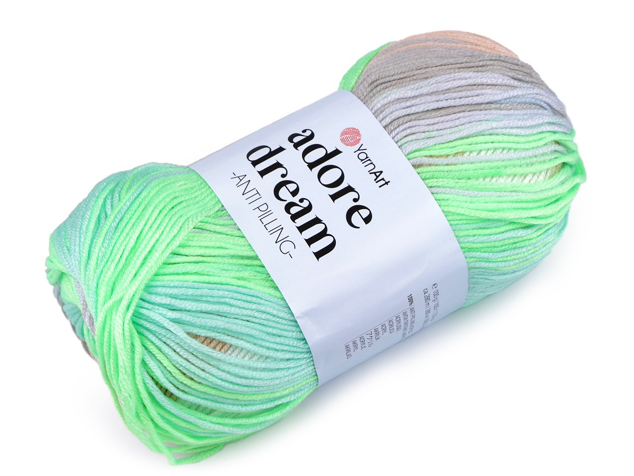 Pletací příze Adore Dream 100 g, barva 6 (1052) mint