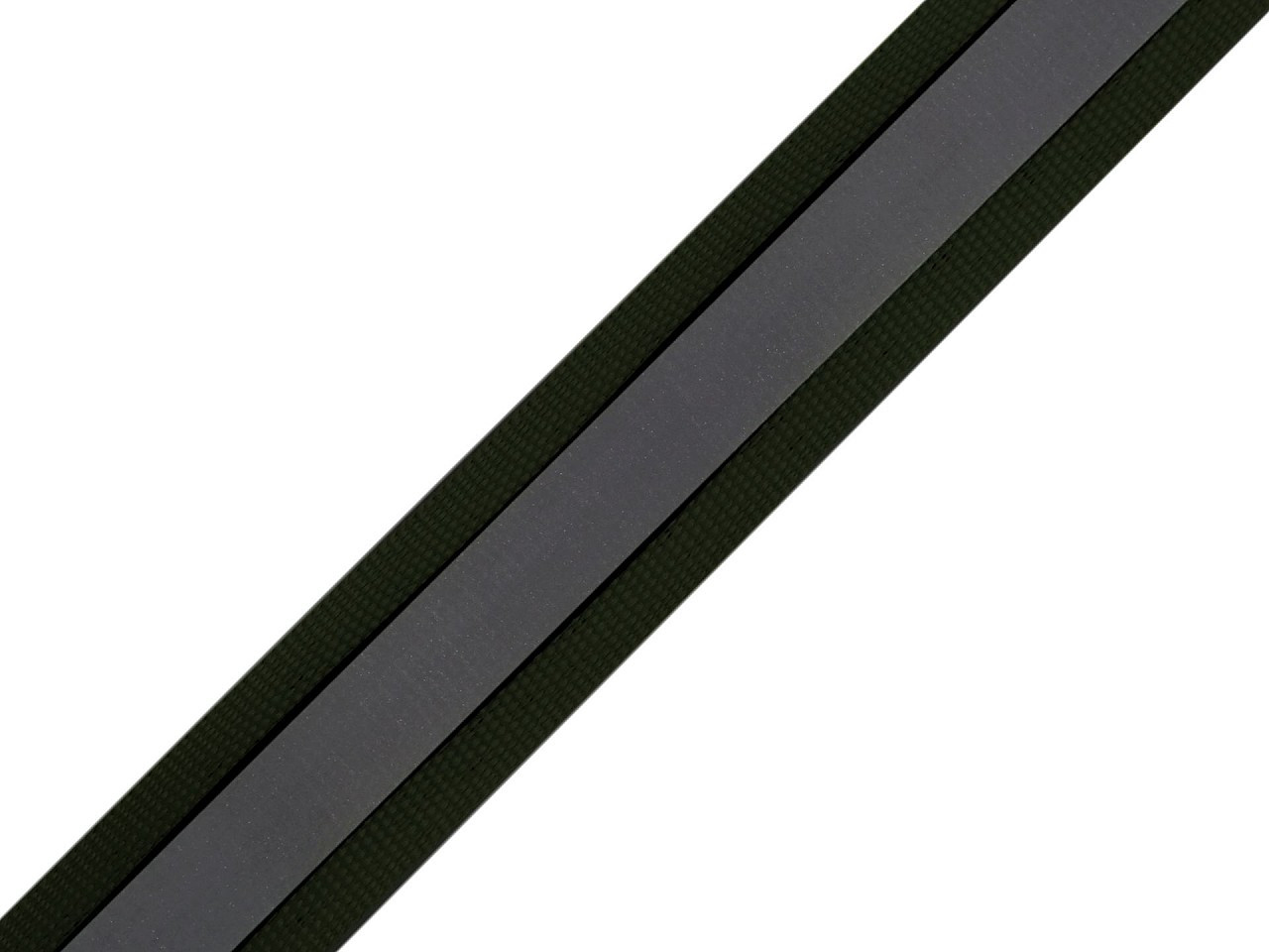 Fotografie Reflexní páska šíře 20 mm na tkanině, barva 3 černá