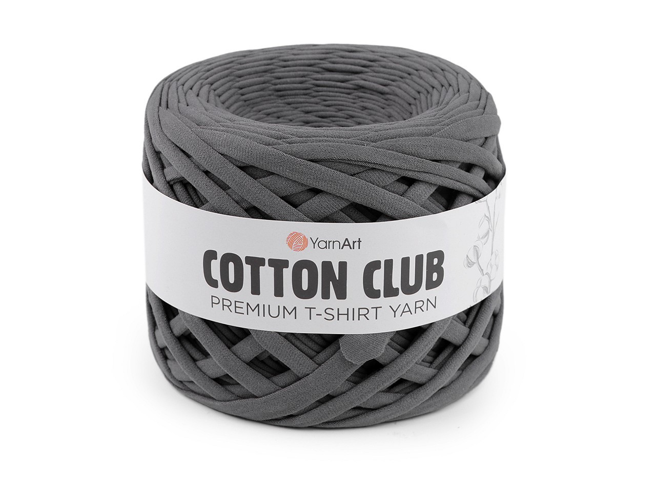 Pletací příze Cotton Club 310 g, barva 5 (7301) šedá