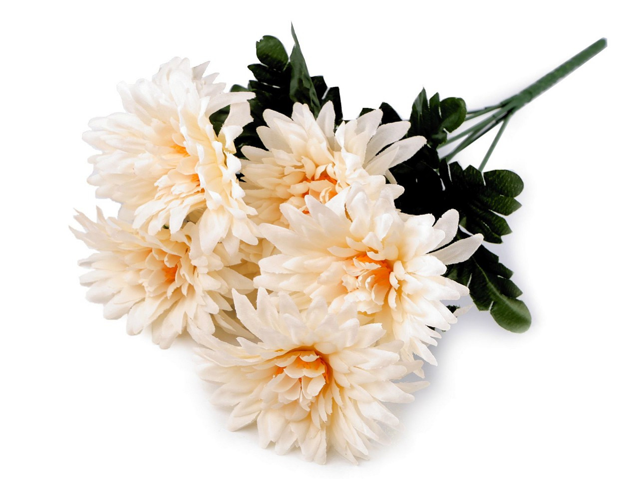 Umělá kytice chryzantéma, barva 4 lososová světlá