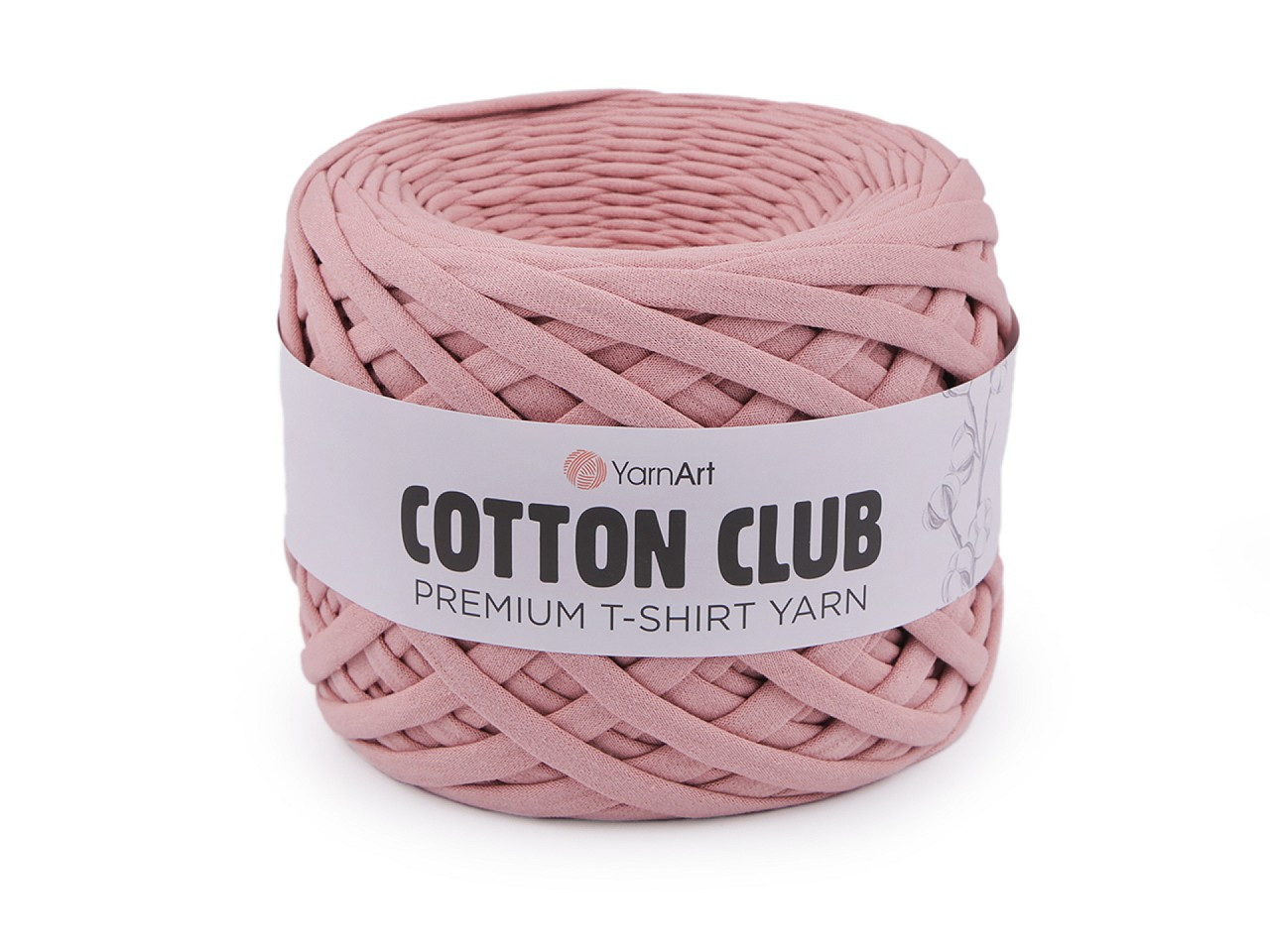 Pletací příze Cotton Club 310 g, barva 3 (7341) pudrová