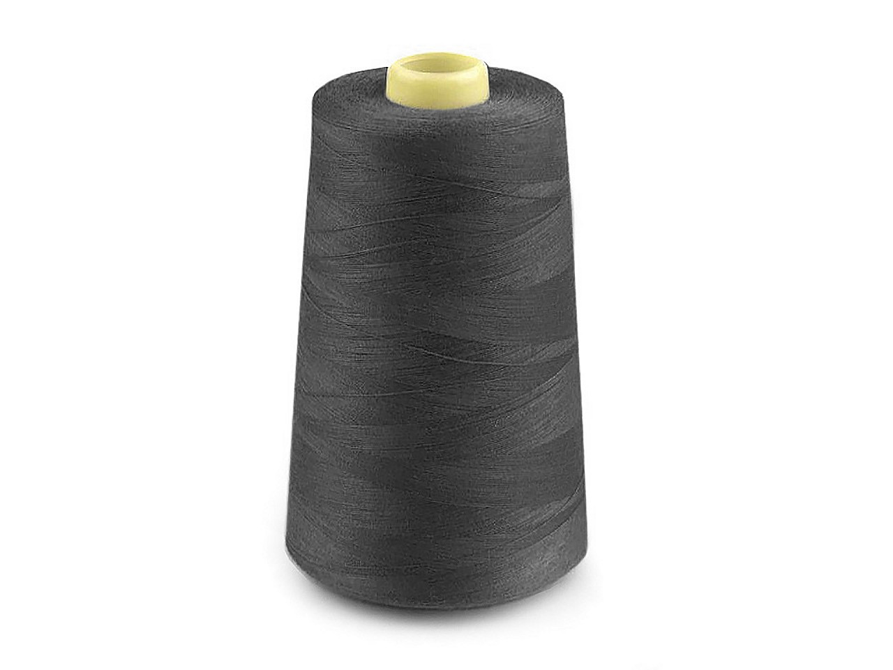 Polyesterové nitě pro overlocky i klasické šití návin 5000 yards PES 40/2, barva 750 šedá hematit