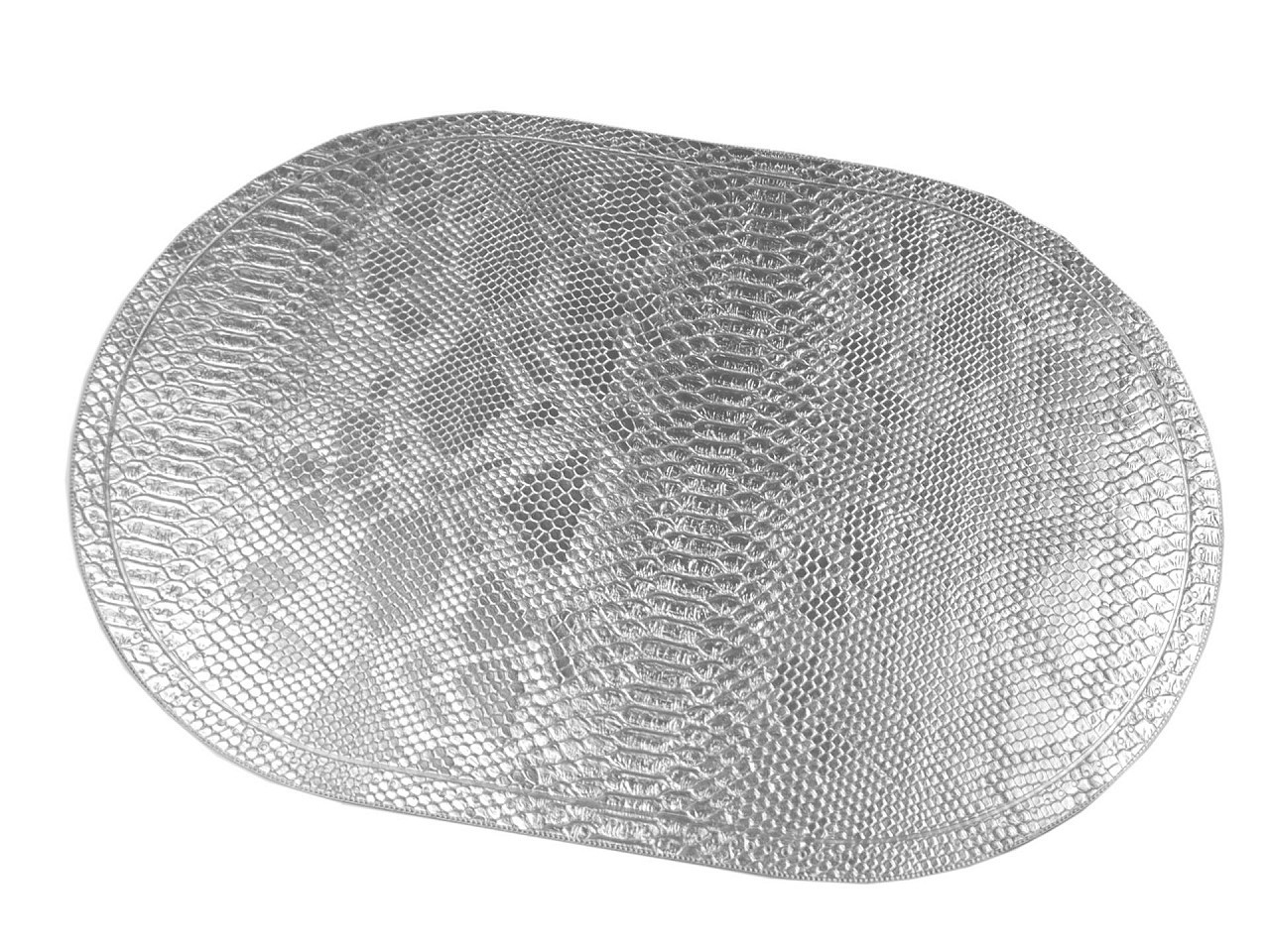 Metalické prostírání 30x45 cm, barva 1 stříbrná