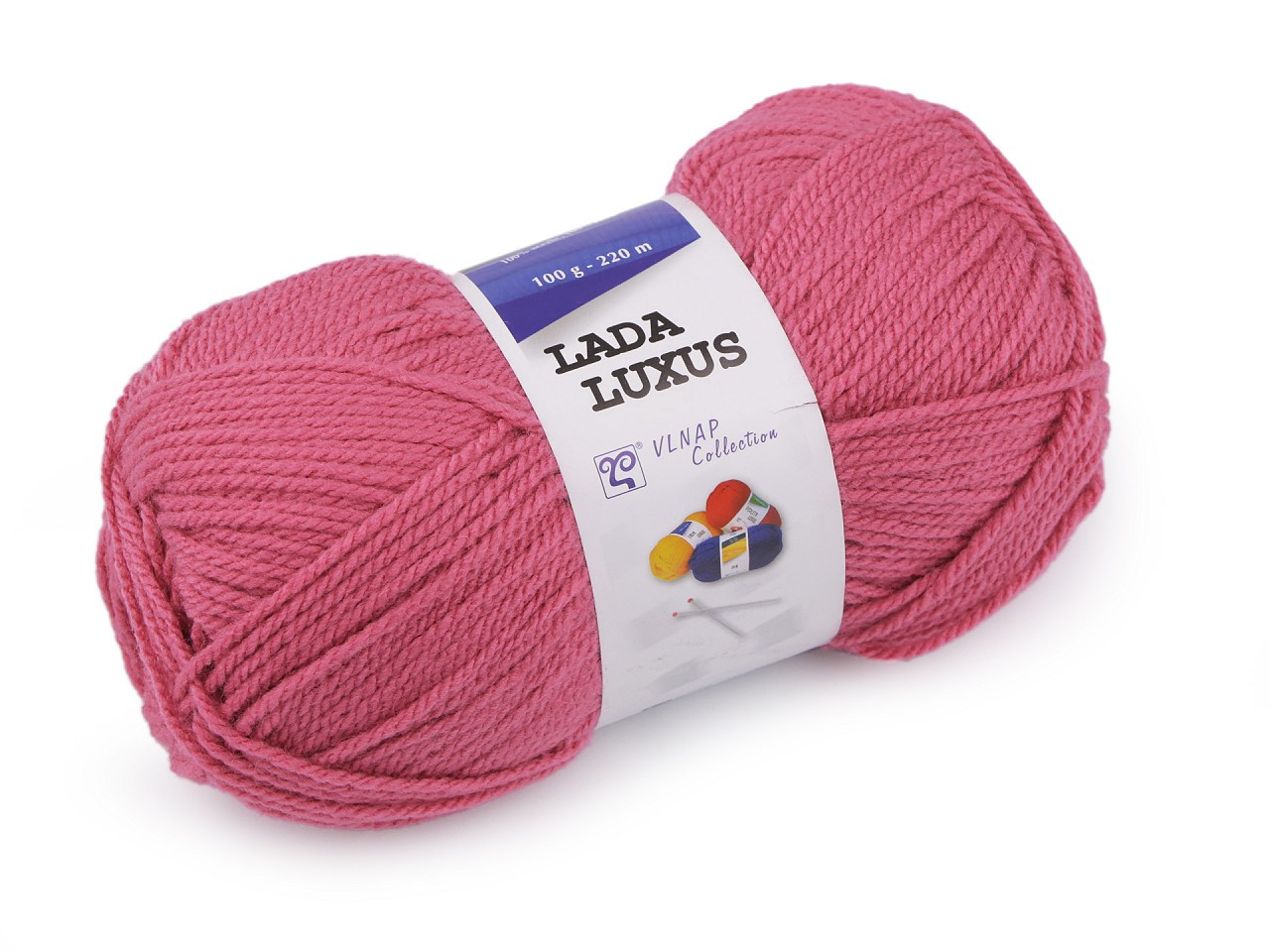 Pletací příze Lada Luxus 100 g, barva 12 (52034) pink