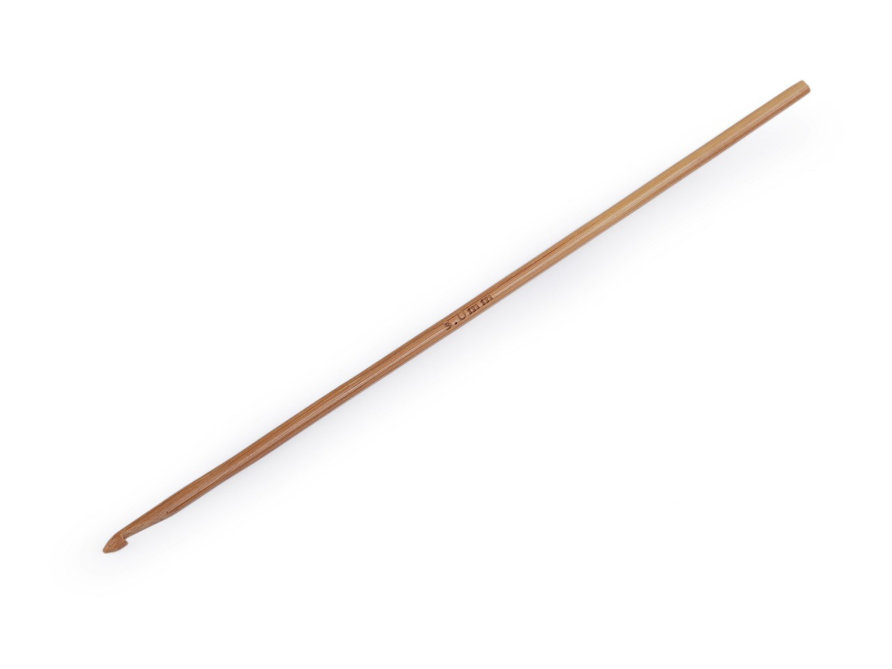 Bambusový háček na háčkování vel. 3; 4; 4,5; 5; 5,5, barva 3 (3 mm) bambus tmavý