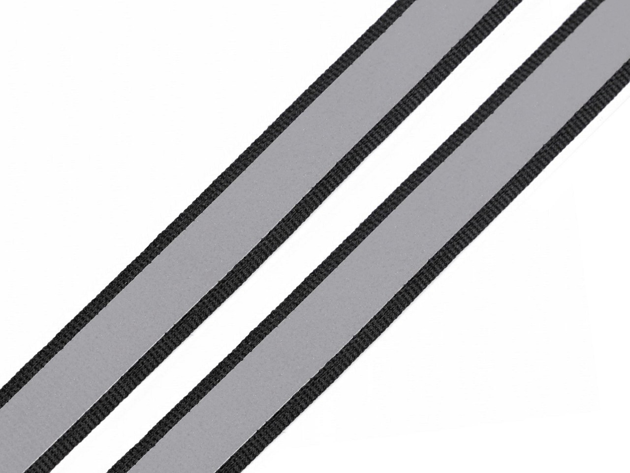 Reflexní páska šíře 15 mm na tkanině, barva 2 černá