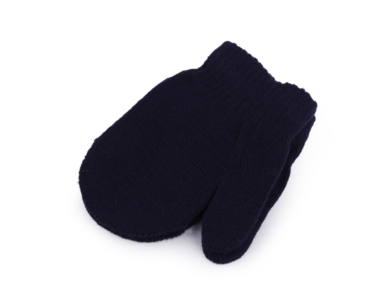 Dětské pletené rukavice palčáky, barva 4 modrá tmavá