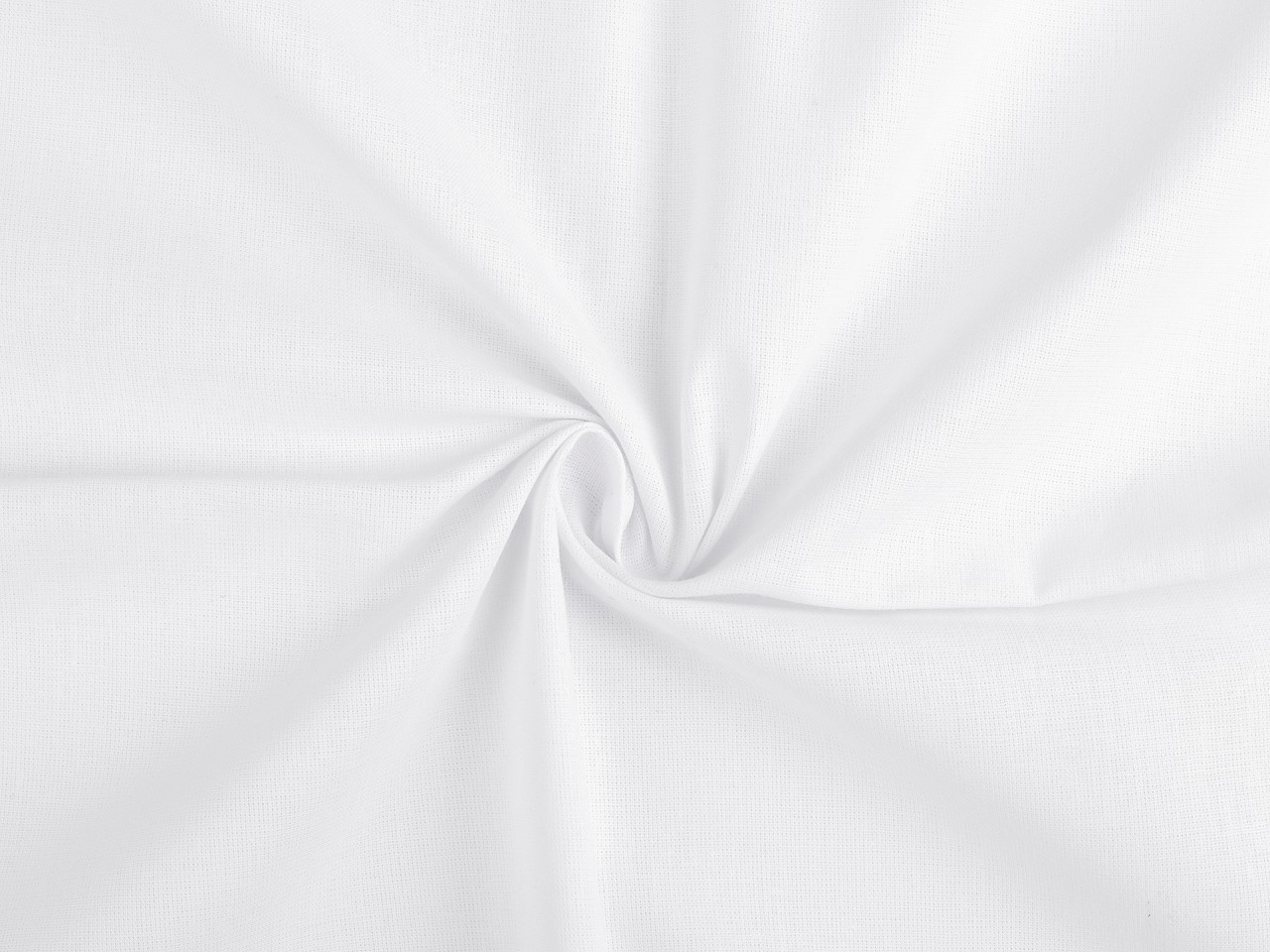 Bavlněná látka / plátno, barva 3 (160 cm, 130 g/m²) bílá