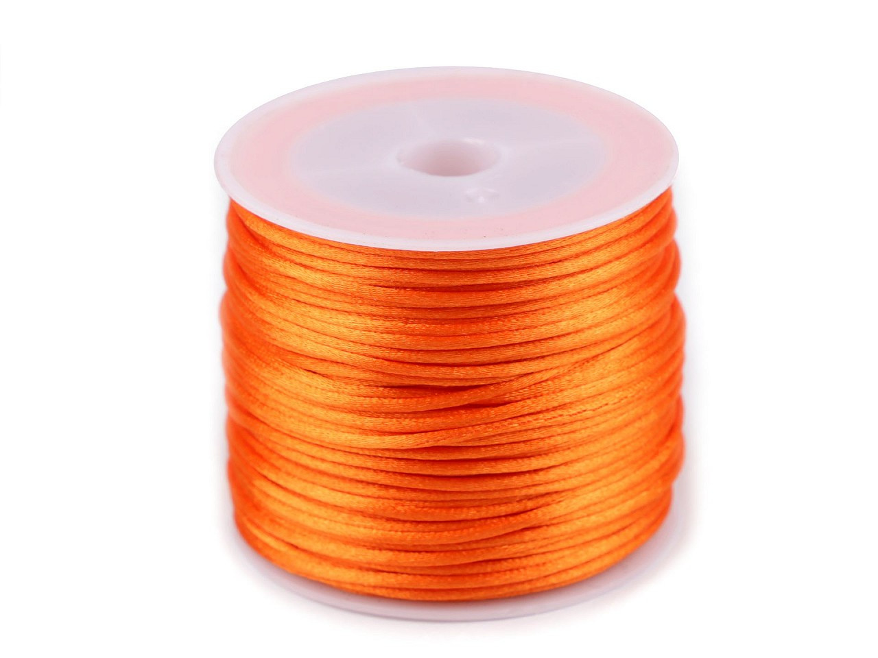 Saténová šňůra Ø1 mm, barva 29 oranžová