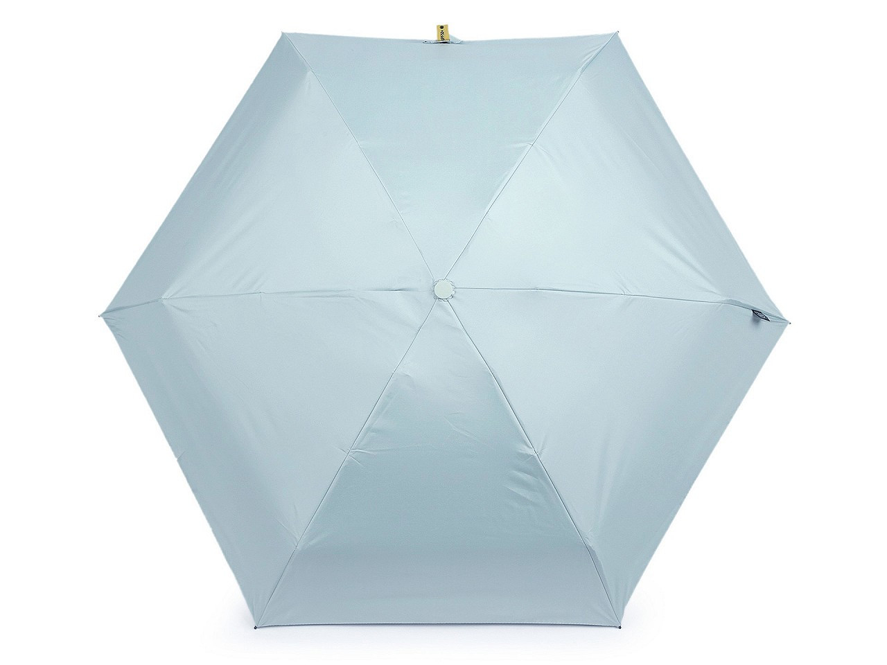 Skládací mini deštník s pevným pouzdrem, barva 7 modrá světlá