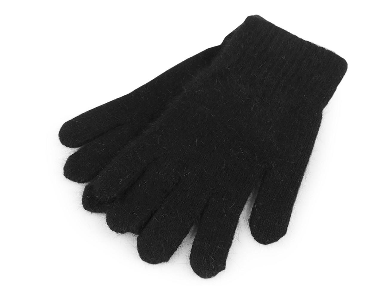 Pletené rukavice unisex, barva 4 černá