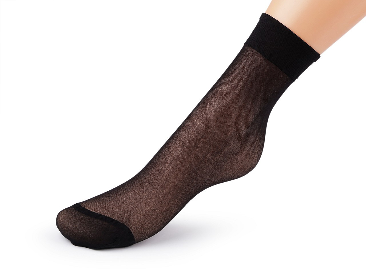 Silonové ponožky 20 den 5 párů, barva 999 Black