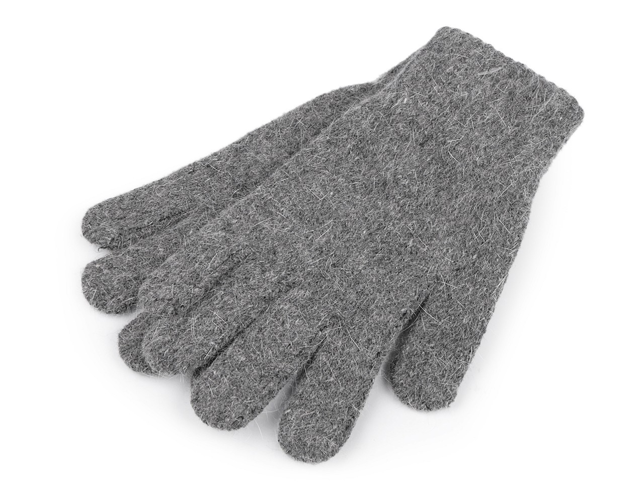 Pletené rukavice unisex, barva 3 šedá