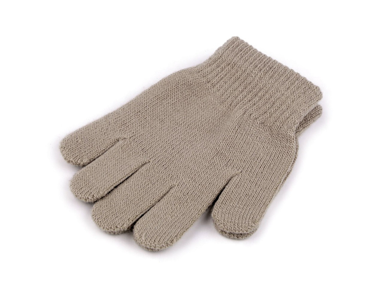 Dětské pletené rukavice, barva 2 béžová