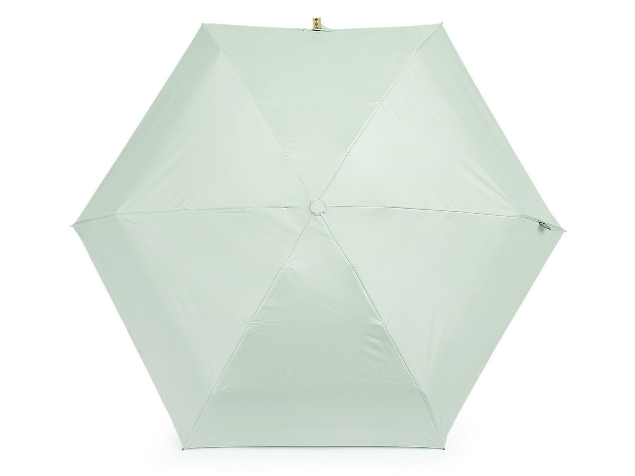 Skládací mini deštník s pevným pouzdrem, barva 4 mint světlá
