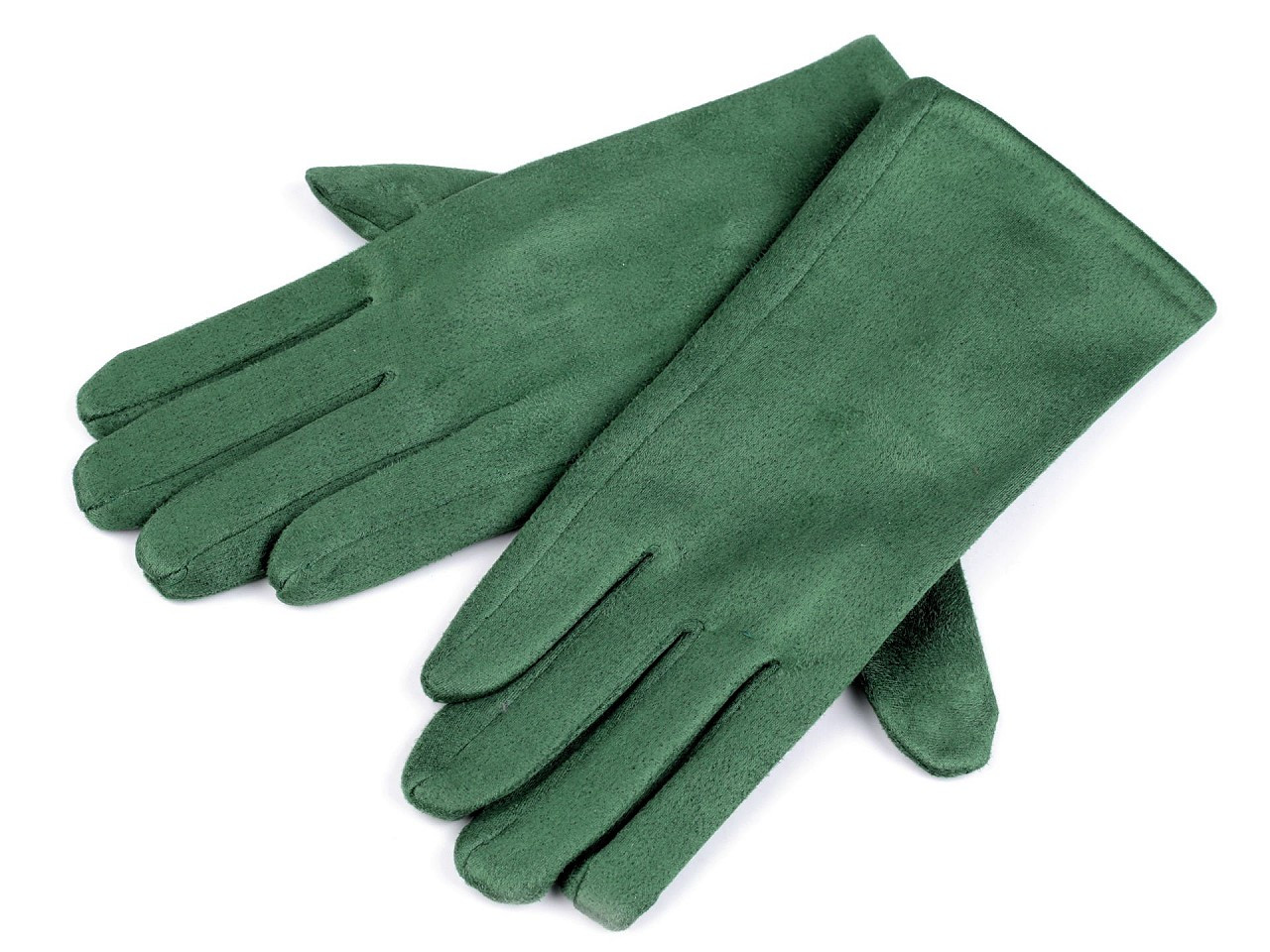 Dámské rukavice přechodní, barva 2 zelená šalvěj tmavá
