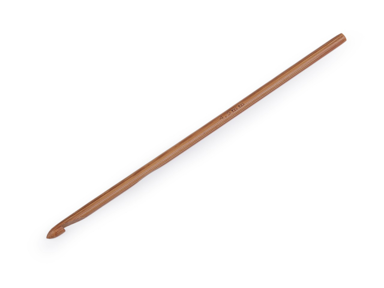 Bambusový háček na háčkování vel. 3; 4; 4,5; 5; 5,5, barva 5 (4,5 mm) bambus tmavý