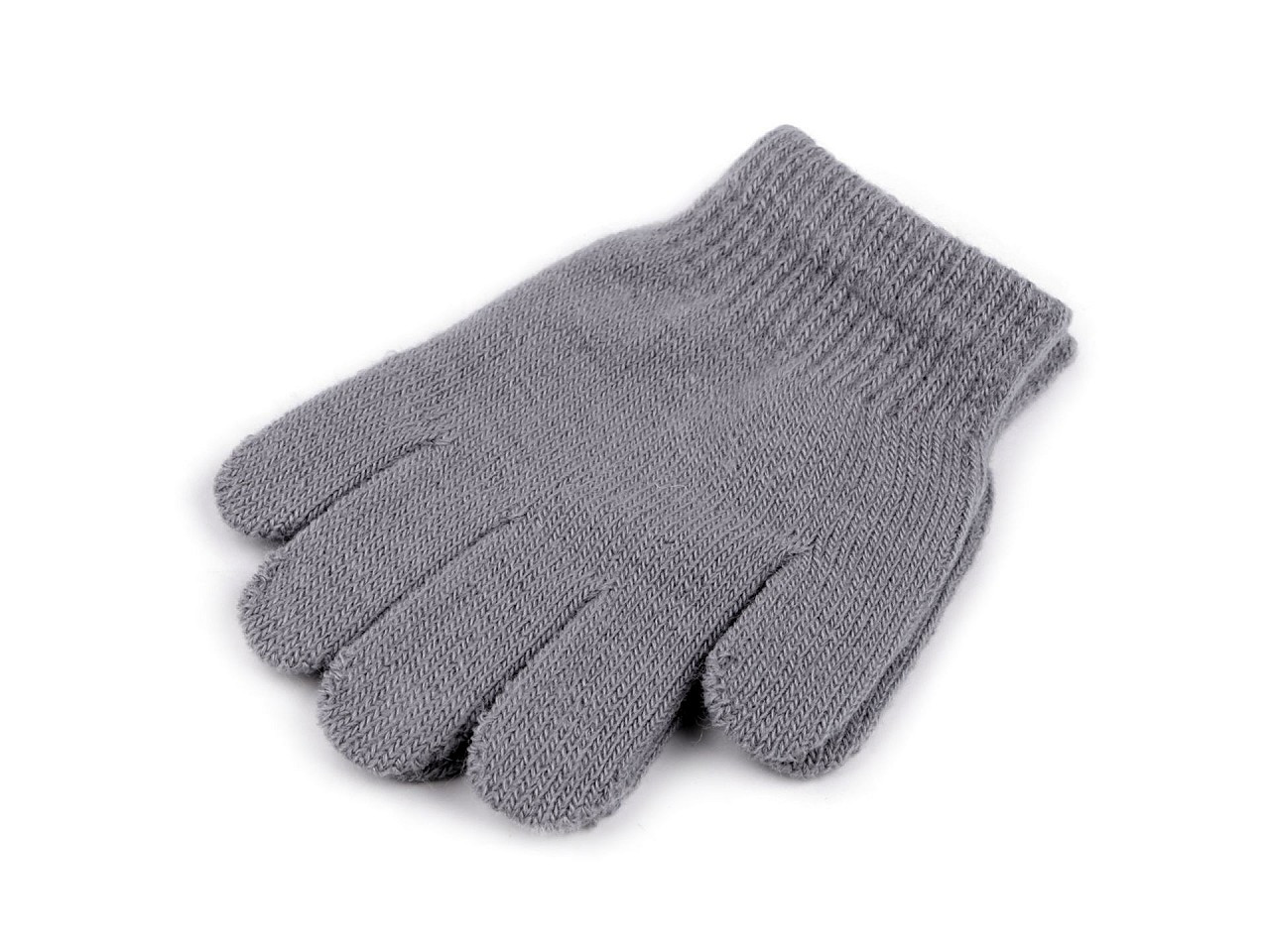 Dětské pletené rukavice, barva 3 šedá
