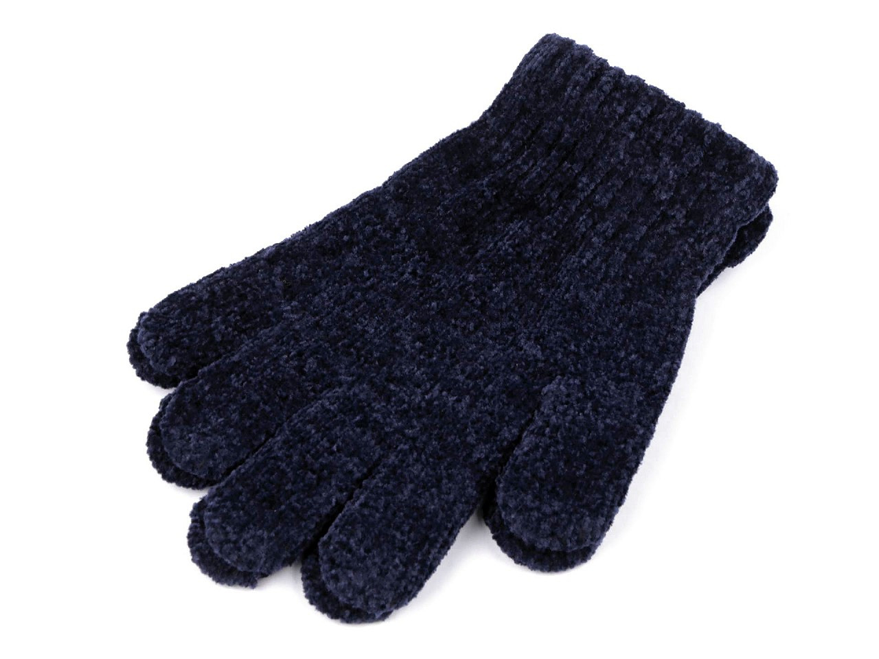 Dětské žinylkové rukavice, barva 4 modrá tmavá