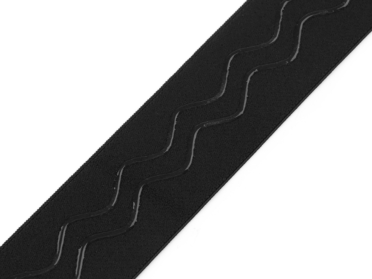 Pruženka šíře 40 mm se silikonem, barva černá