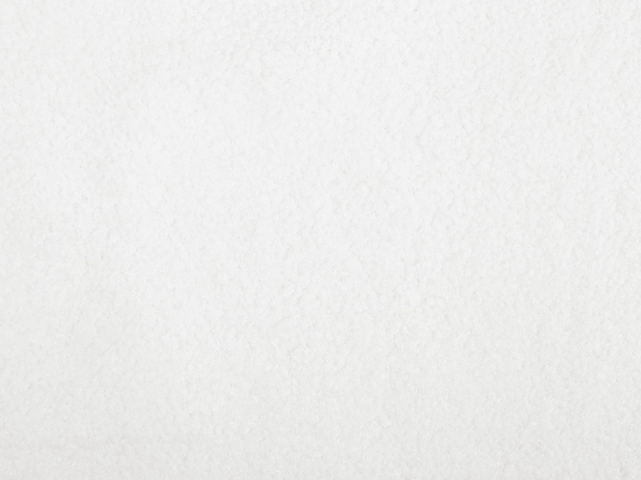 Teddy plyšová látka oděvní / dekorační, barva 1 (245 g/m²) bílá